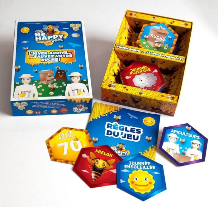 Jeu Be happy bees de Freddie Jeanne Richard et Gilles Bosquet